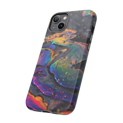 Opalescent Marbled Holographic Print Phone Case