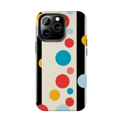 Classic Meets Creative: Abstract Polka Dots Tough Case for iPhone