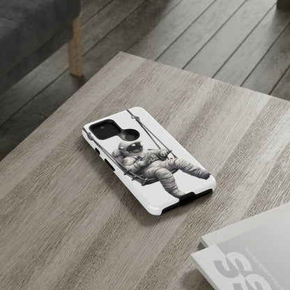 Astronaut on a Swing Phone Case