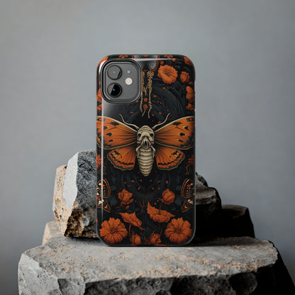 Eerie Elegance: Halloween Goth Moth Apple Phone Case | Dark Enchantment iPhone Case