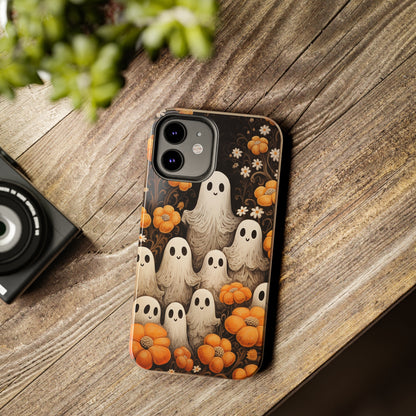 Ghostly Greetings: "Boo Trick or Treat" | Spooky Halloween Spirits iPhone Case