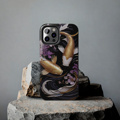 Graceful Flow: Koi Fish Inspired | Japanese Art Masterpiece iPhone Case