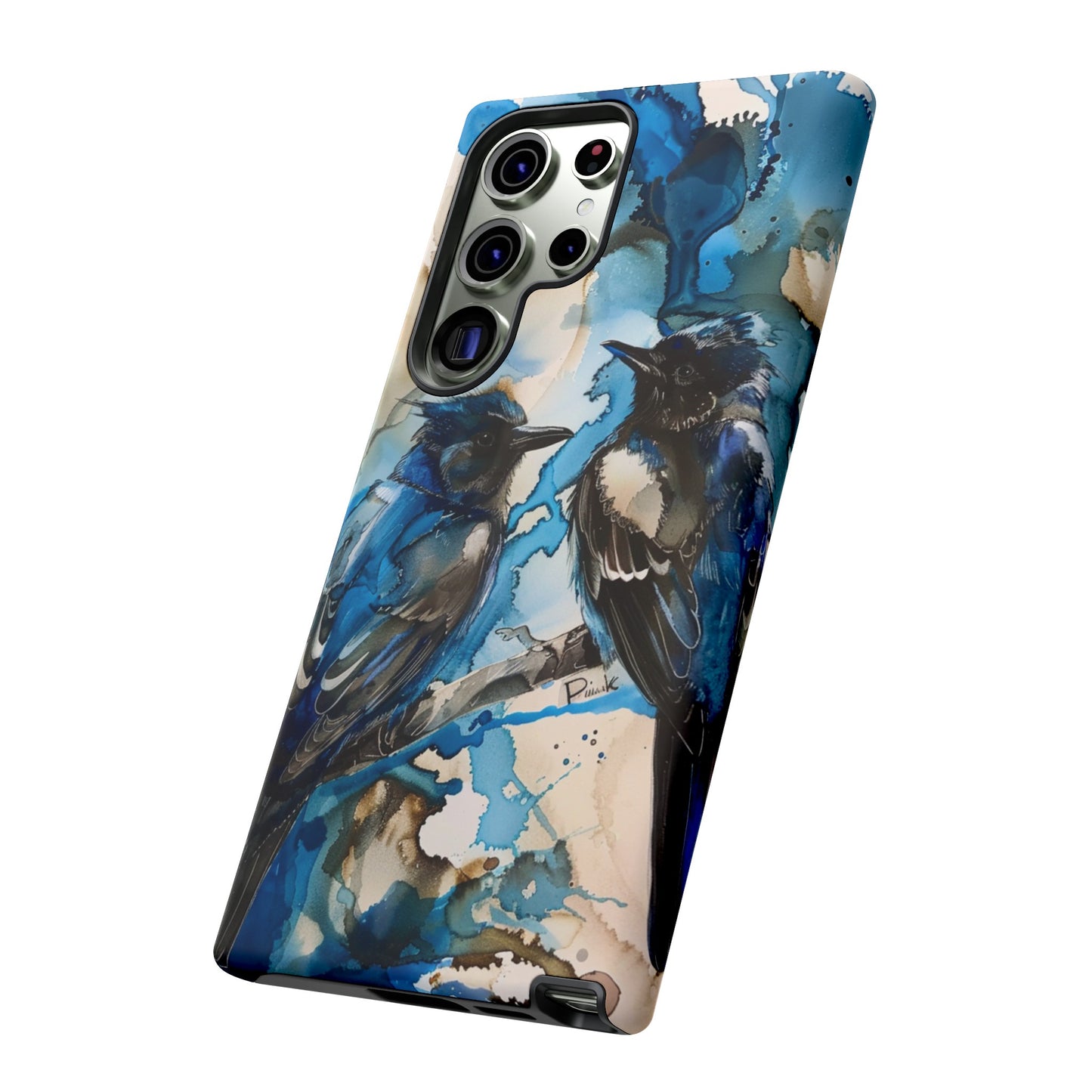 Blue Bird Watercolor Phone Case