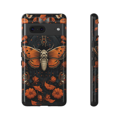 Eerie Elegance Halloween Goth Moth Phone Cover