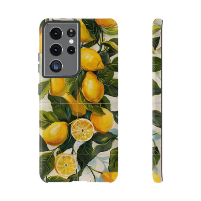 Mediterranean Lemon Italian Tile iPhone 14 Case