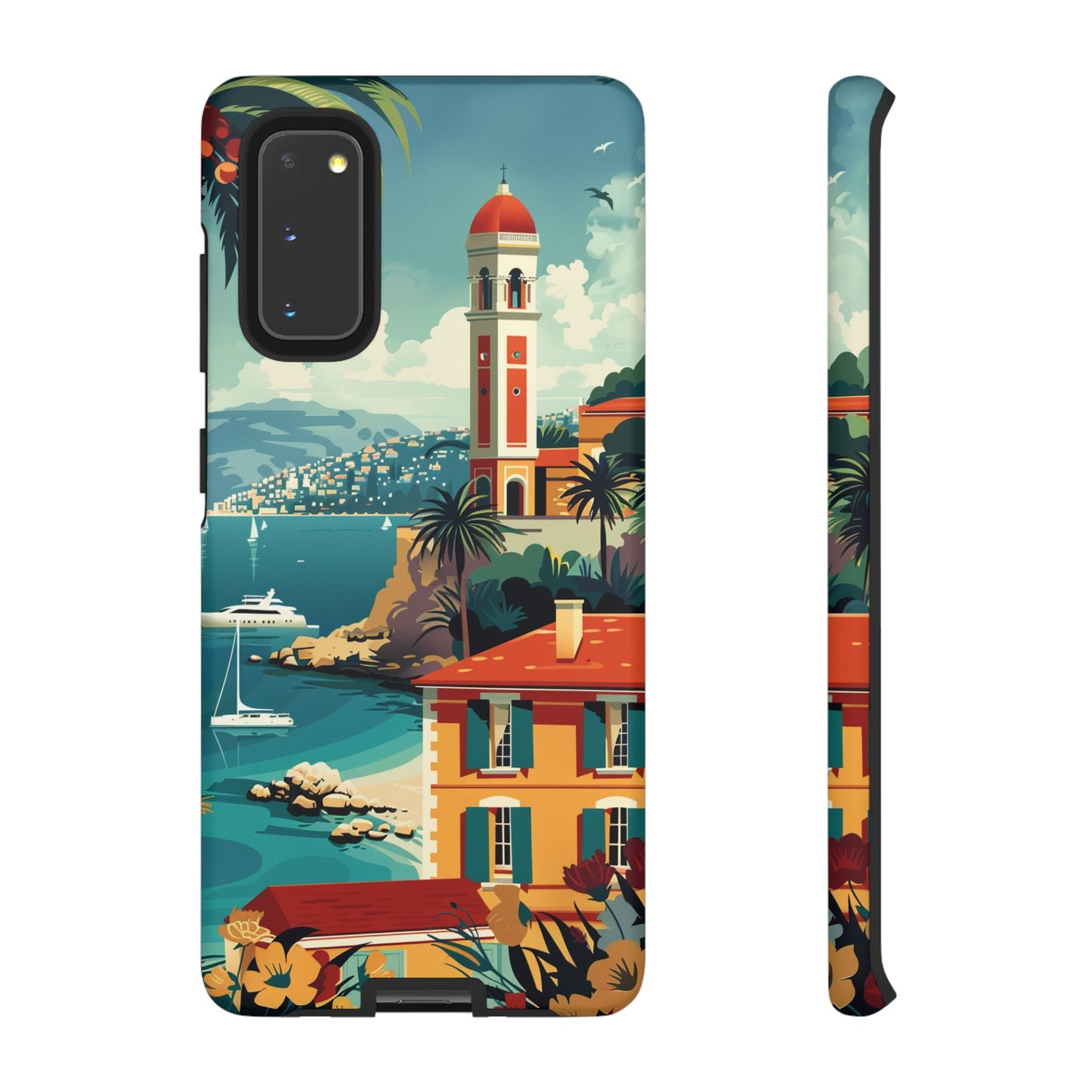 Midcentury French Riviera Landscape Painting Phone Case