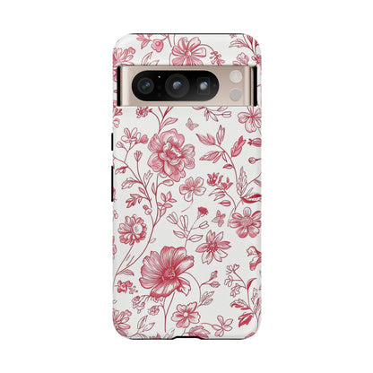 Pink Floral Wildflower Phone Case