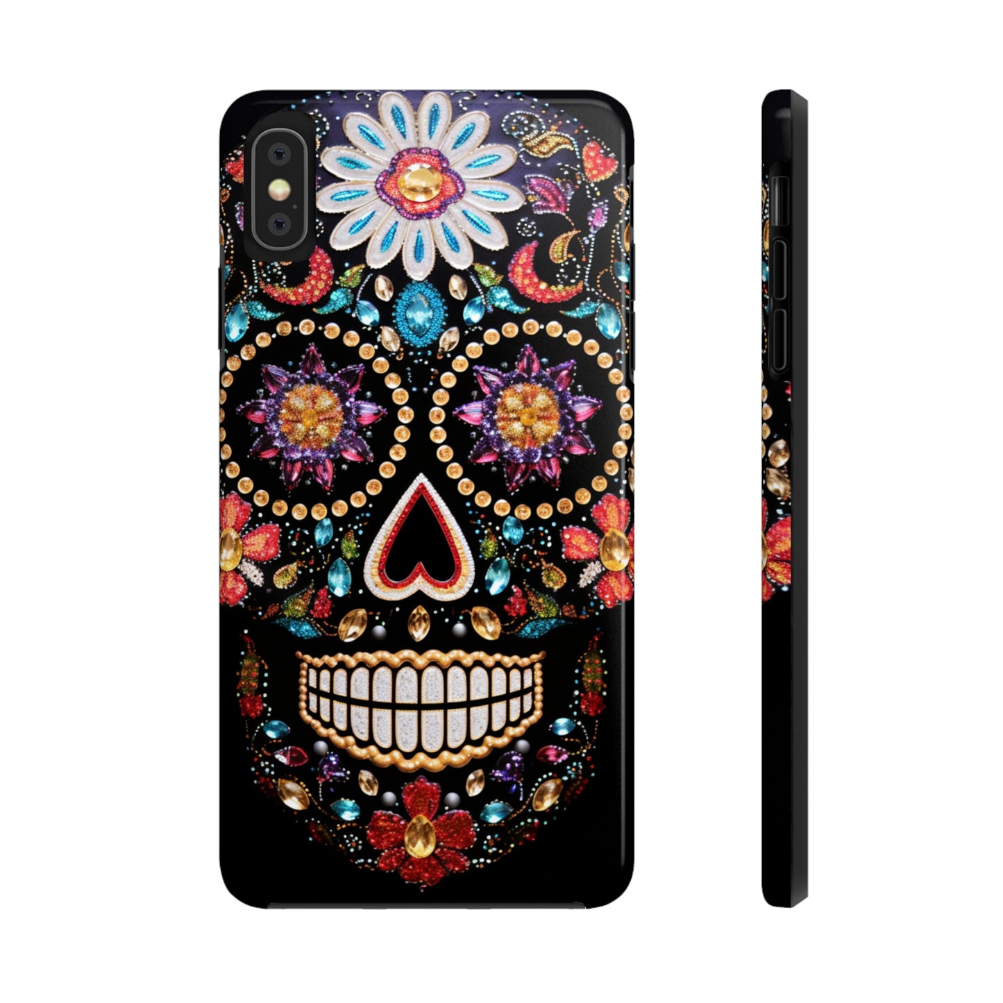 Sugar Skull iPhone Case | Dia de los Muertos Design for Apple iPhone | Halloween Aesthetic