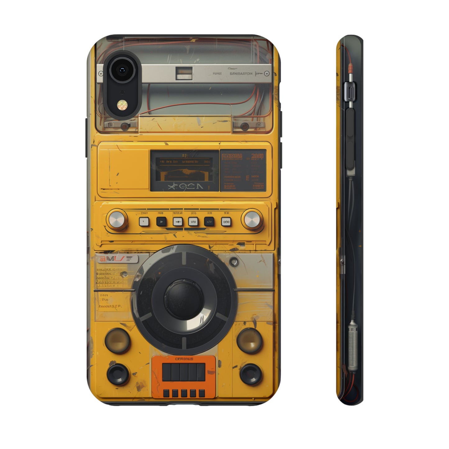 Cyberpunk Techno Gadget Walkman: Premium Phone Tough Case for iPhone, Samsung Galaxy, and Google Pixel