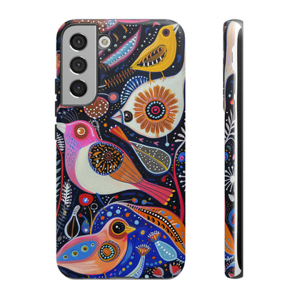 Mexican Style Bird Painting Phone Case