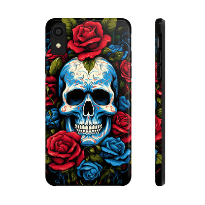 Skull and Roses iPhone Case | Edgy Elegance and Timeless Beauty