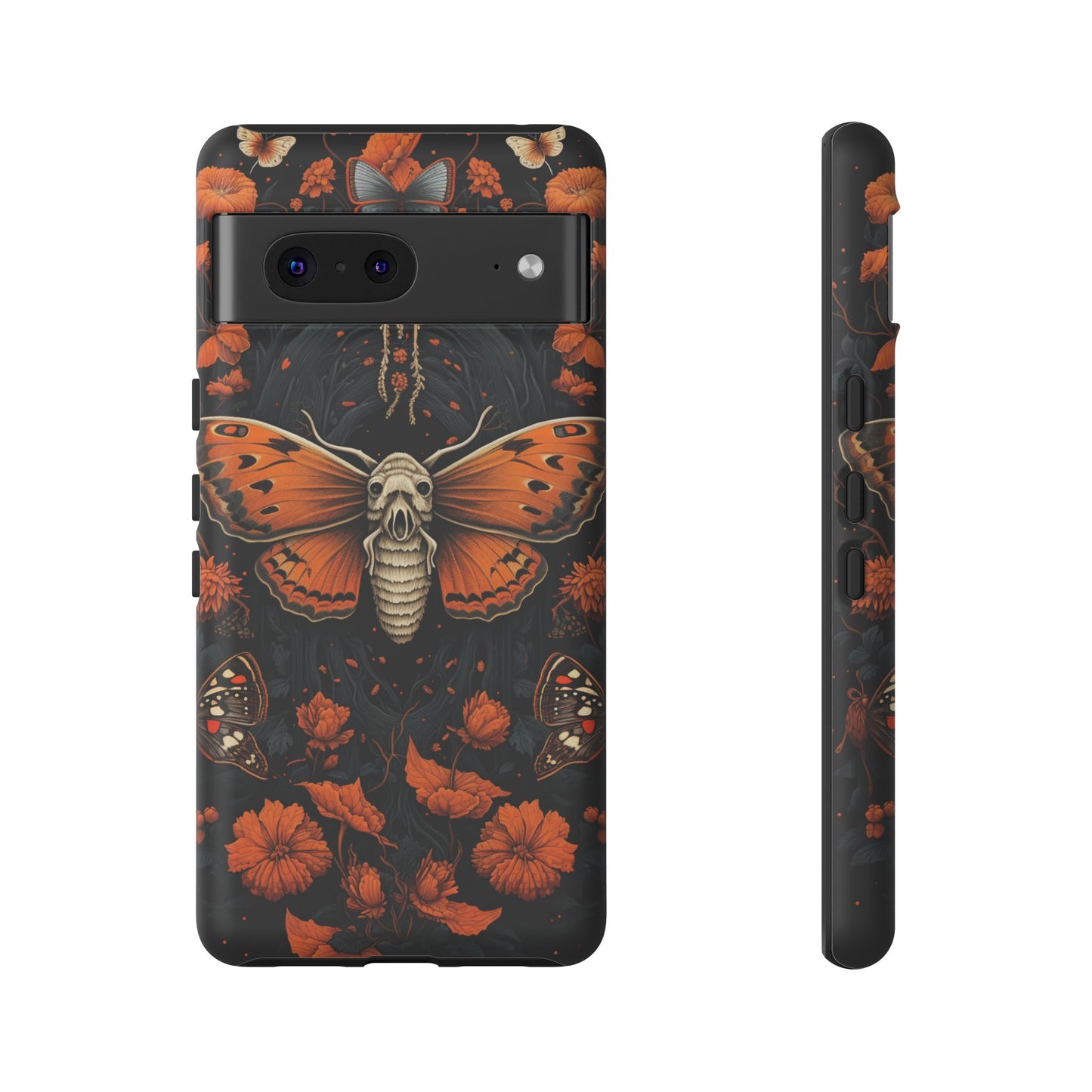 Eerie Elegance Halloween Goth Moth Phone Cover