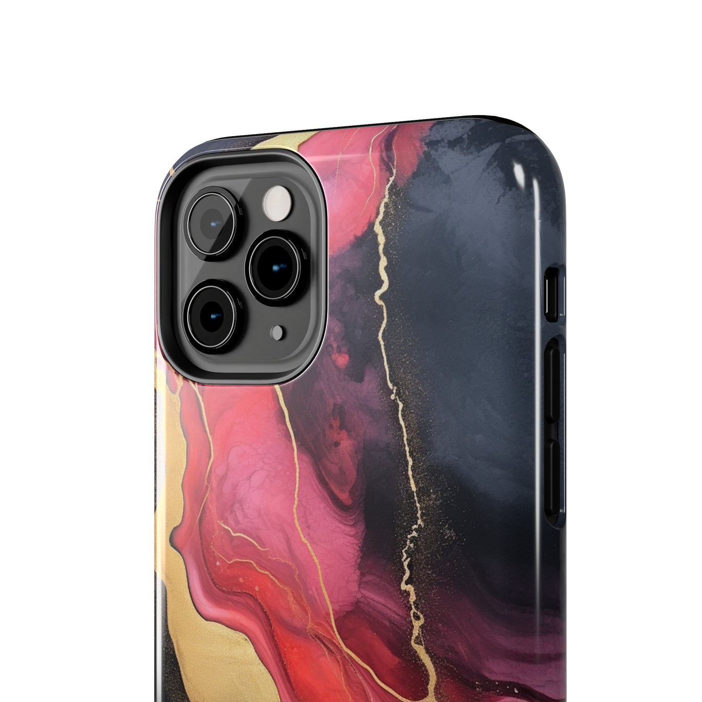 Marbled Dark Lava flow Phone Case | Embrace the Mesmerizing Multicolor Art