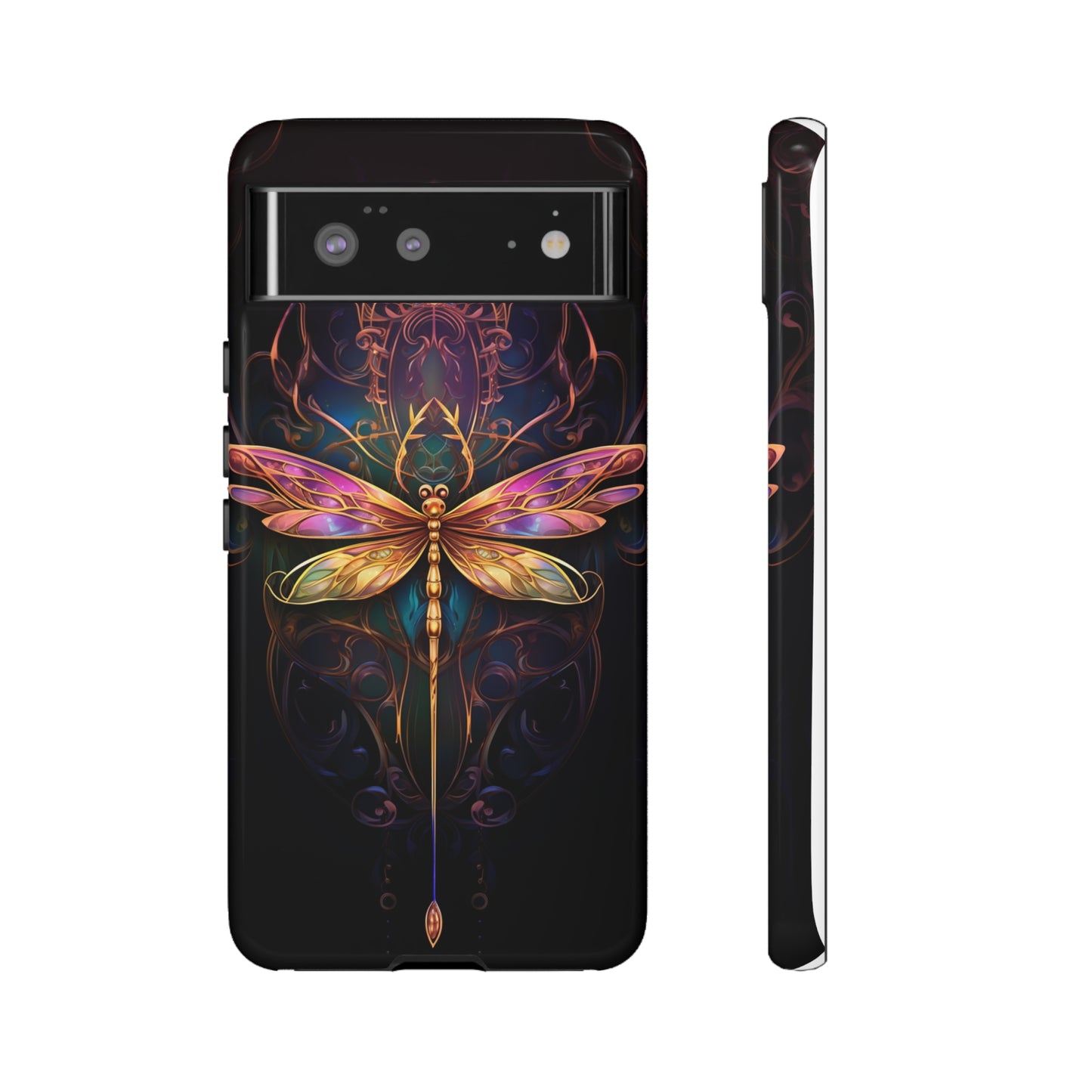 Art Nouveau Dragonfly - A Timeless Symbol of Elegance for Google Pixel, iPhone, and Samsung Cases