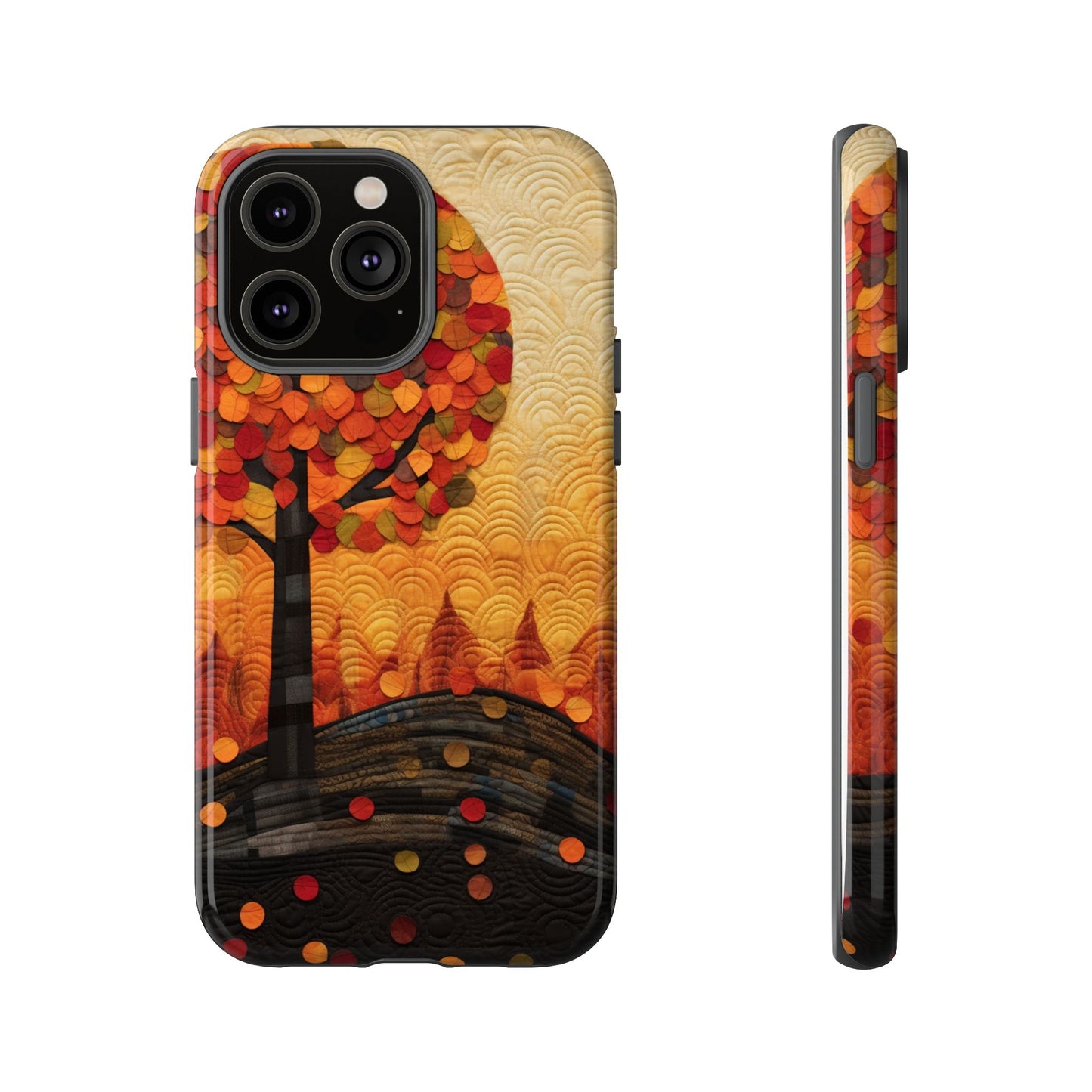 Autumn iPhone Case, Forest Embroidered Style Phone Case