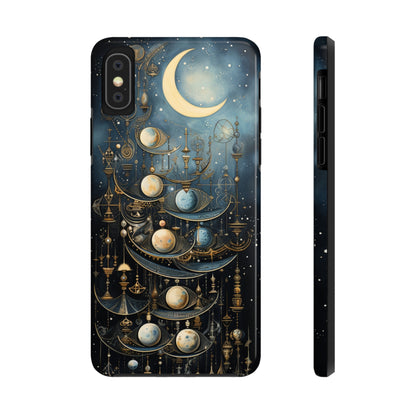 Esoteric Art Nouveau Moon Phases iPhone Case | Embrace the Mystical Beauty of Lunar Transitions