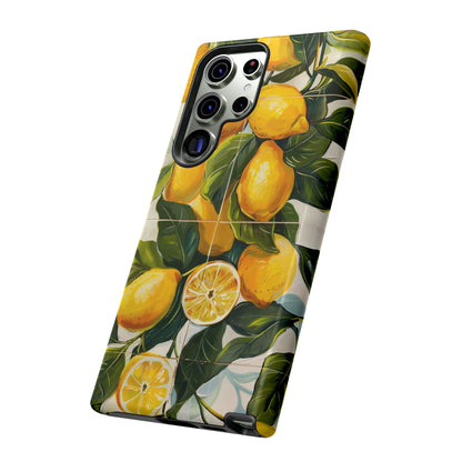 Mediterranean Lemon Italian Tile iPhone 14 Case