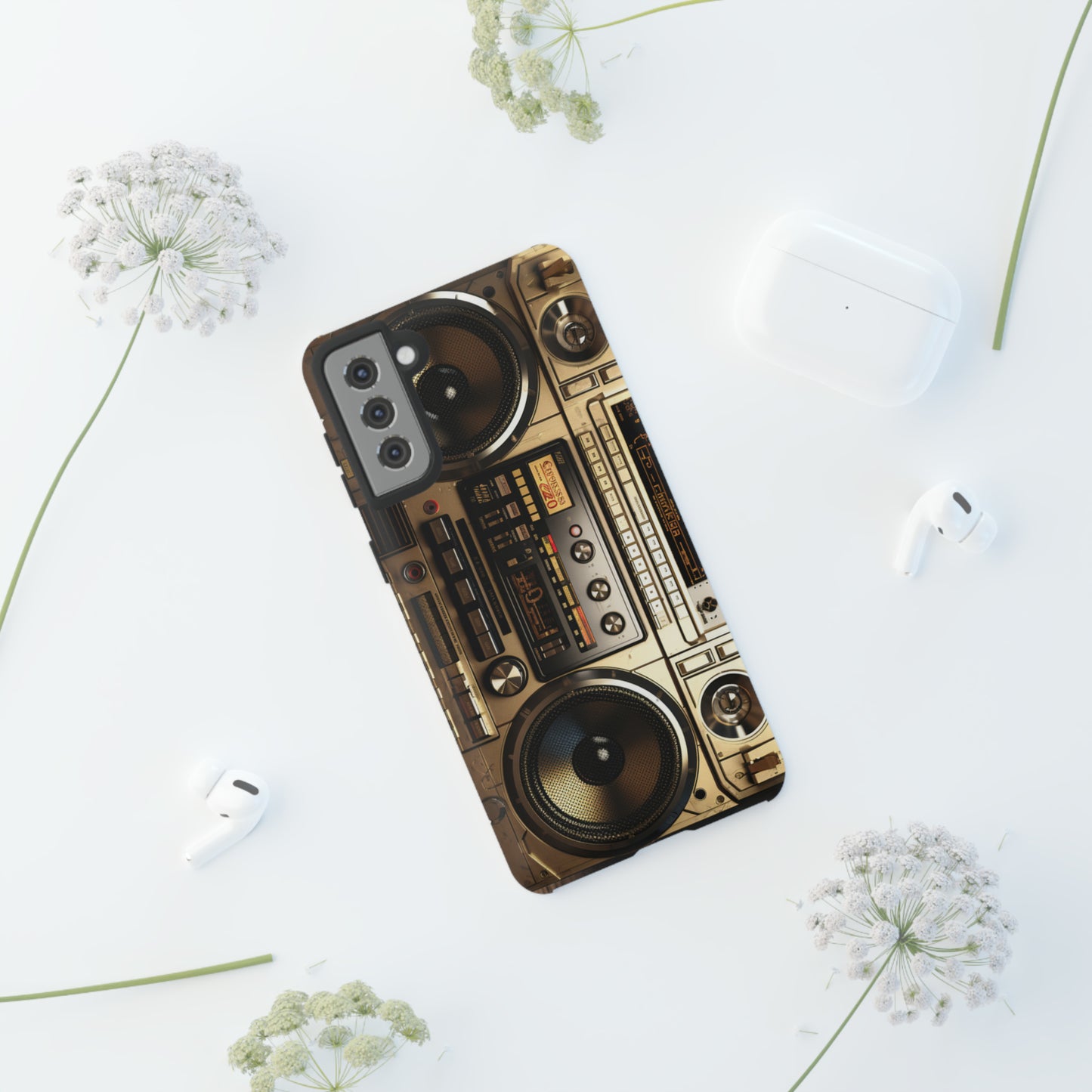 Urban Beats: Boombox Hip Hop Music Pixel Phone Case | Retro Rhythms for iPhone 15 Models