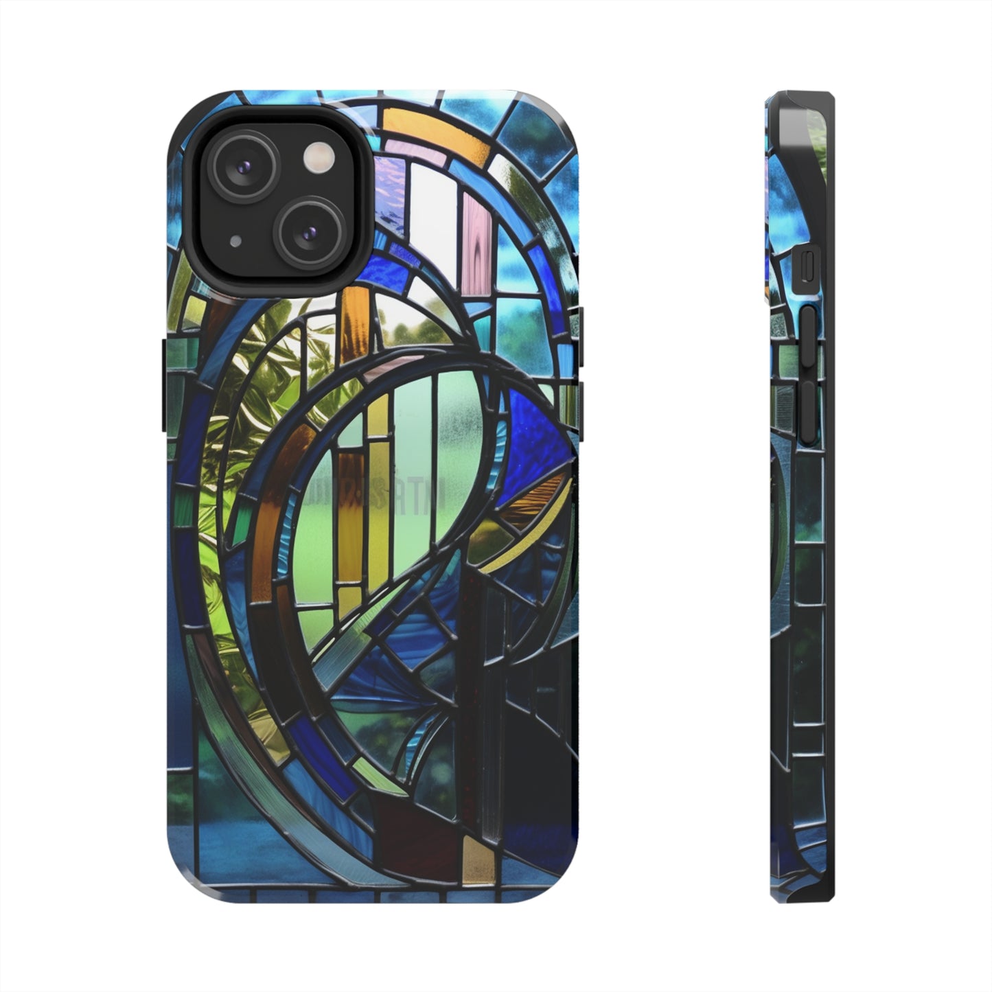 Stained Glass Floral: Art Deco Delight | Boho Chic Tough Case for iPhone & Samsung Galaxy Models