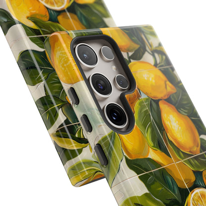 Mediterranean Lemon Italian Tile iPhone 14 Case