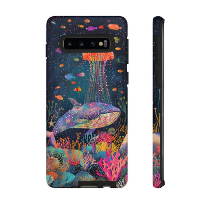 Whale Shark, Turtle, Jellyfish Phone Case