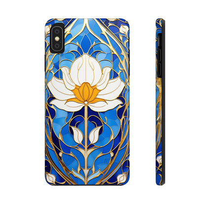 Art Deco Stained Glass iPhone Case | Vintage Floral Glamour, iPhone Case for Models 11 through 14 Pro Max