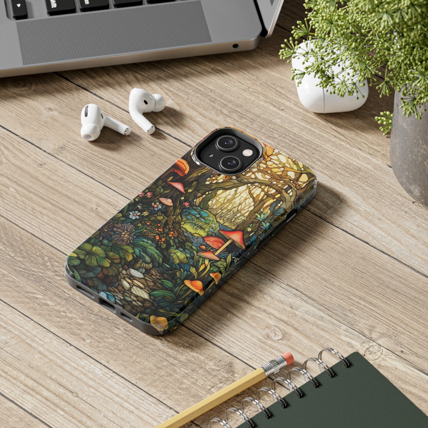 Magic Mushroom Boho Vibe iPhone Tough Case | Embrace the Enchantment of Nature with Durable Style