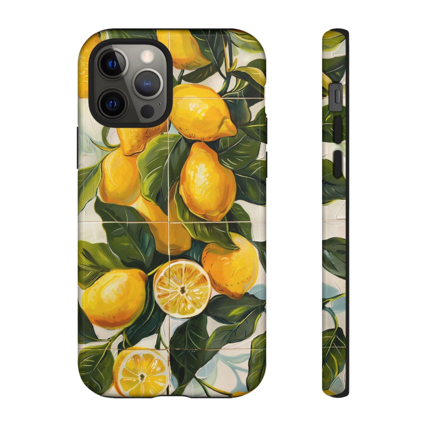 Mediterranean Lemon Italian Tile iPhone 14 Case