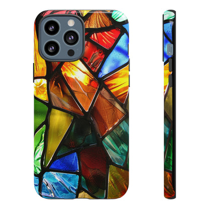 Color Explosion Abstract Stained Glass Phone Case