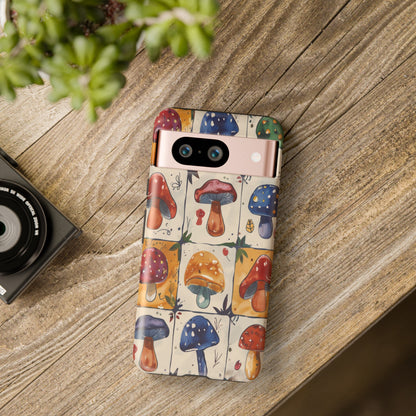 Trippy Magic Mushroom Toadstools Phone Case