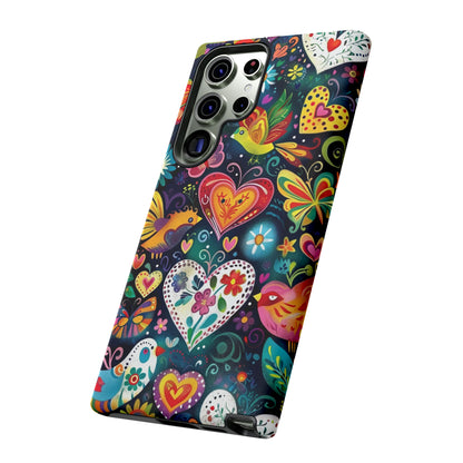 Floral Butterfly Magic Hearts Phone Case