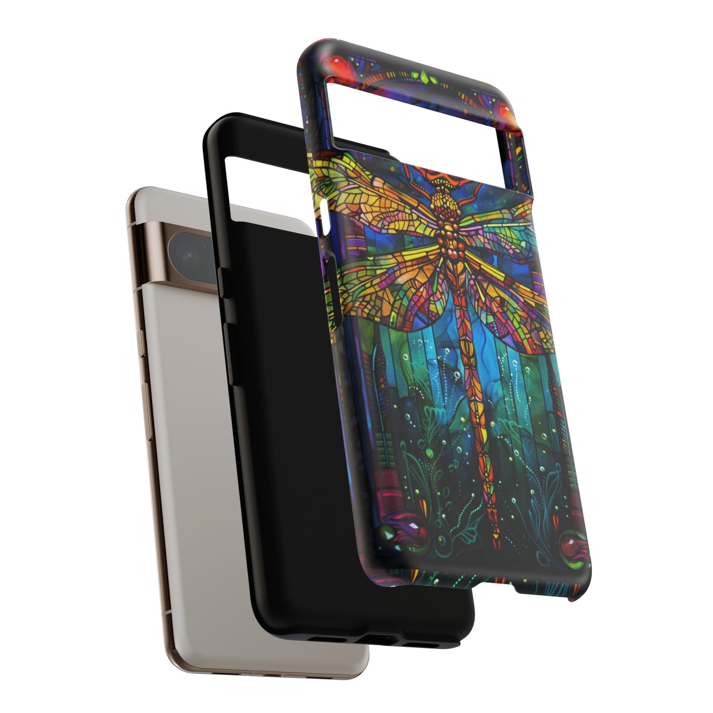 Art Deco Stained Glass Dragonfly Phone Cover