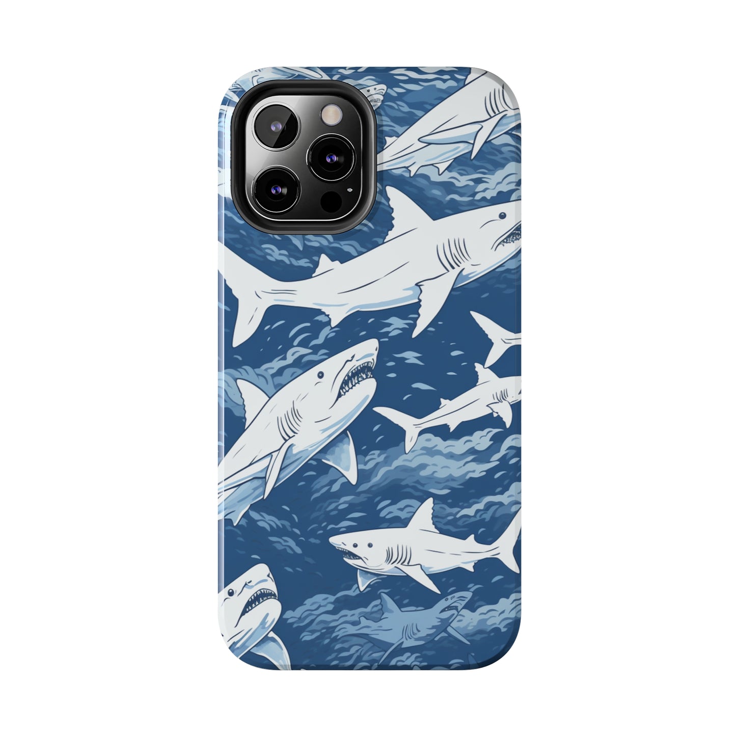 Shark Design: Dive into the Depths with an Aquatic Adventure iPhone Case