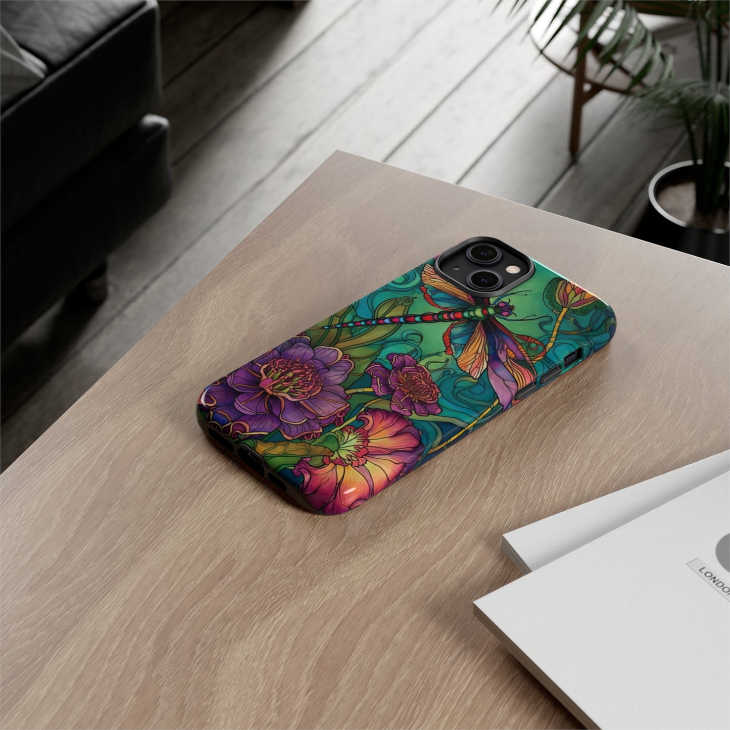 Art Nouveau Dragonfly - A Timeless Symbol of Elegance for Google Pixel, iPhone, and Samsung Cases