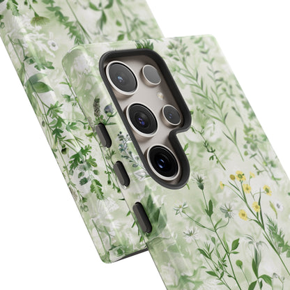 Floral Sage Green Wildflower Phone Case