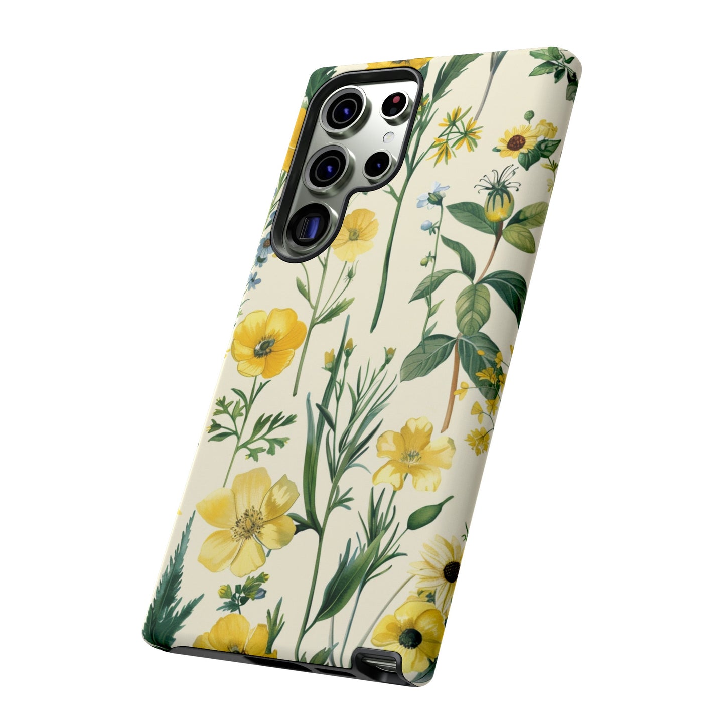 Floral Sage Yellow Wildflower Phone Case