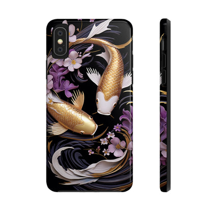 Graceful Flow: Koi Fish Inspired | Japanese Art Masterpiece iPhone Case