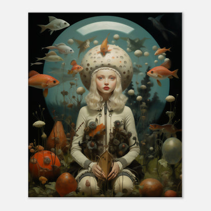 Surrealistic Undersea Escape Pod" Canvas Print