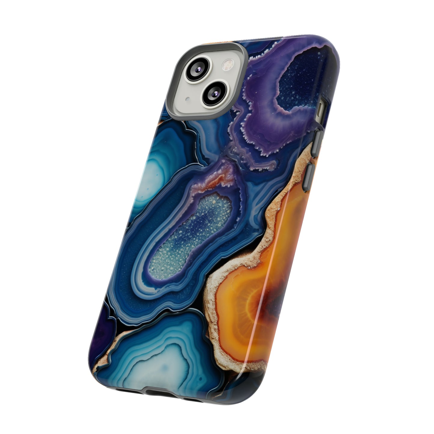 Agate Slice Geode Elegance: Natural Beauty Phone Case