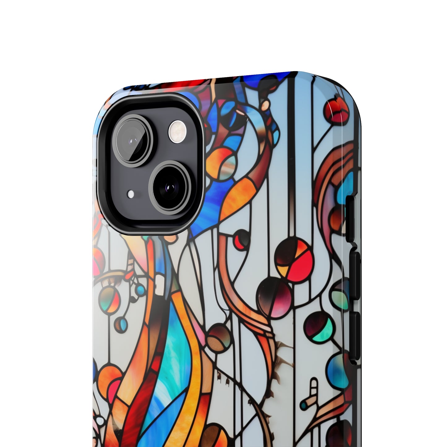 Golden Era Elegance: Art Deco Stained Glass iPhone Case | Vintage Glamour in Modern Protection