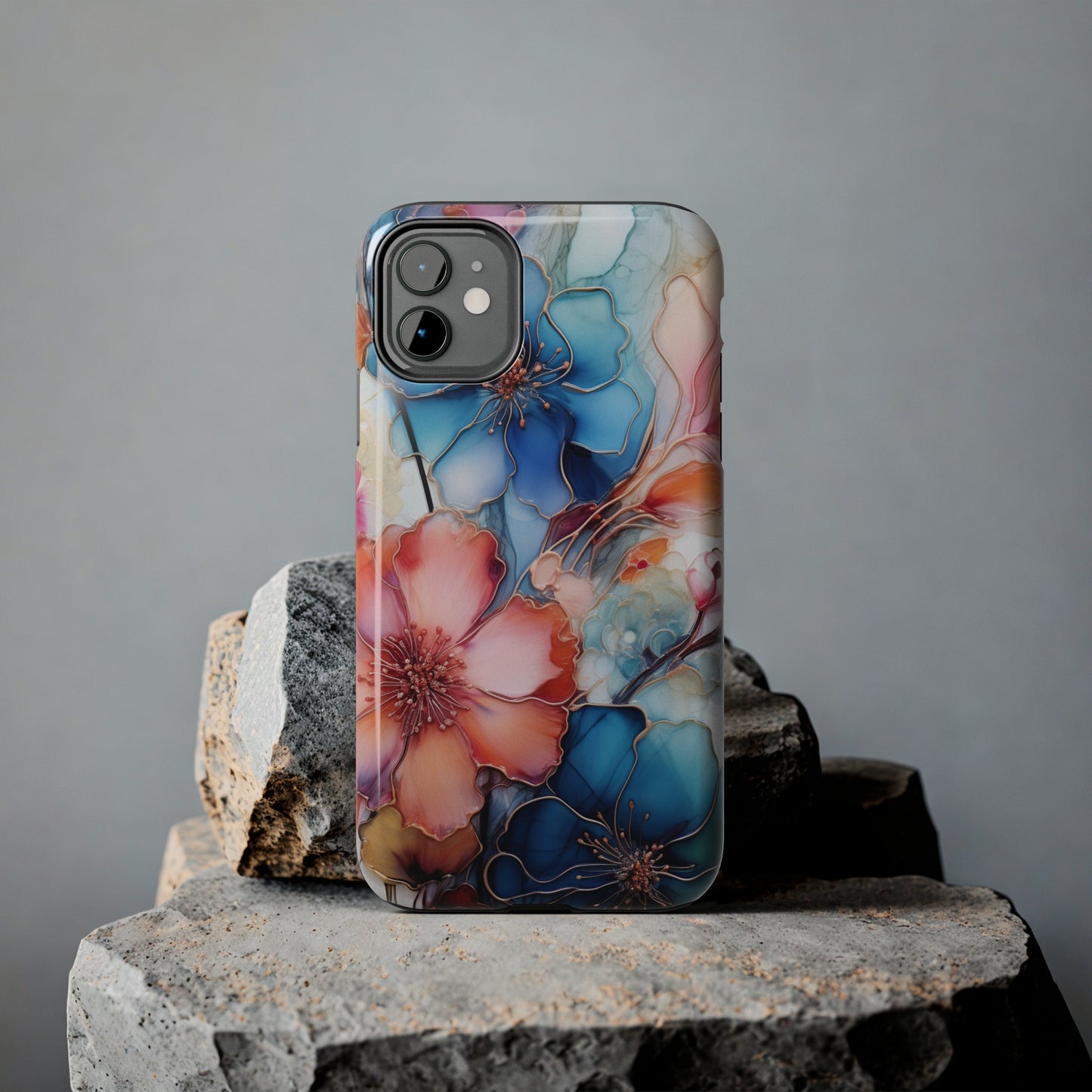 Marbled Watercolor iPhone Case | Embrace the Mesmerizing Multicolor Art