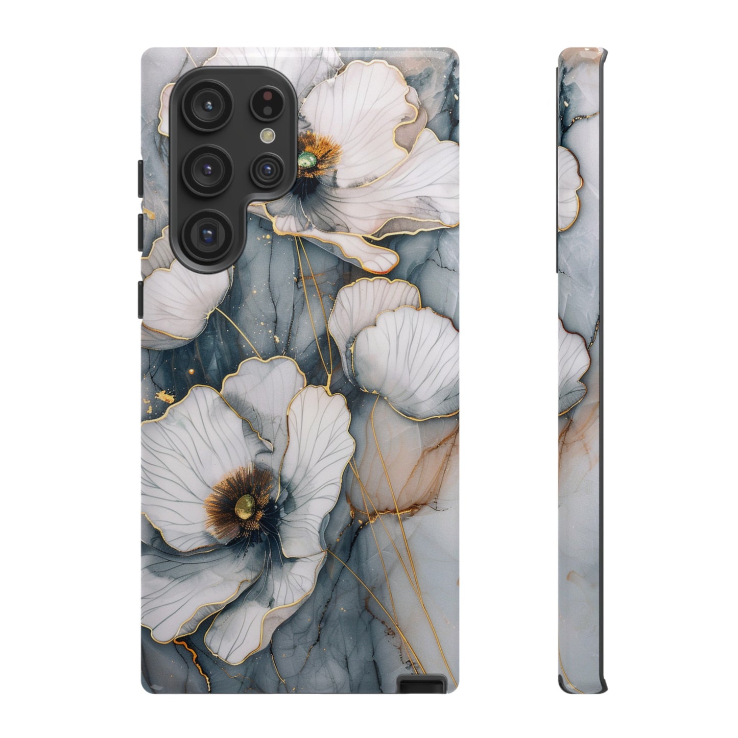 Flowers and Gold Phone Case