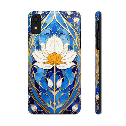 Art Deco Stained Glass iPhone Case | Vintage Floral Glamour, iPhone Case for Models 11 through 14 Pro Max