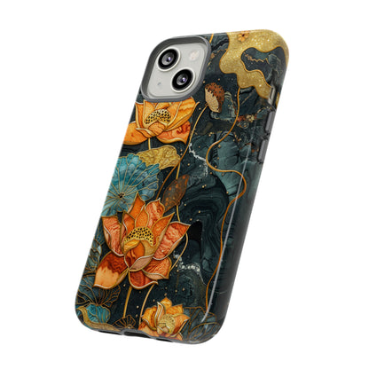 Chiyogami Floral Scroll Work Phone Case