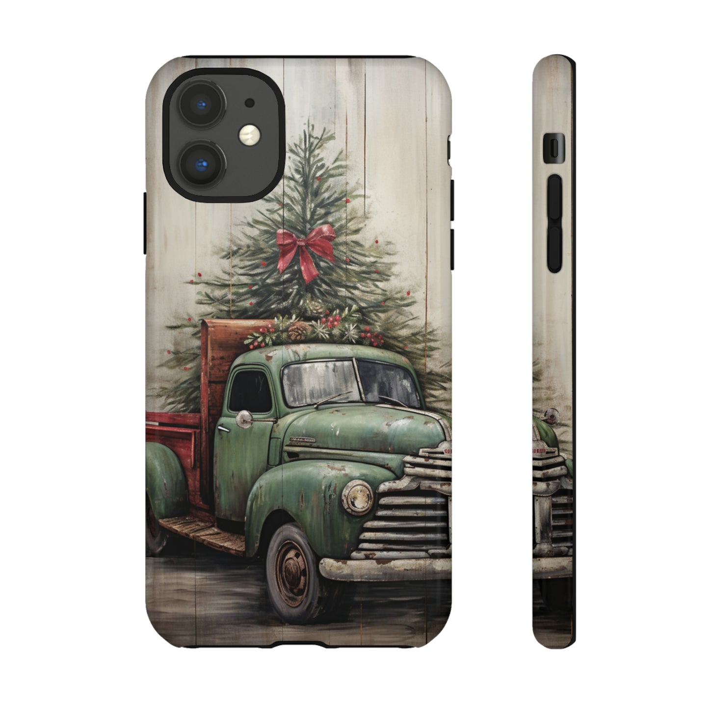 Christmas Pickup Truck Phone Case for iPhone