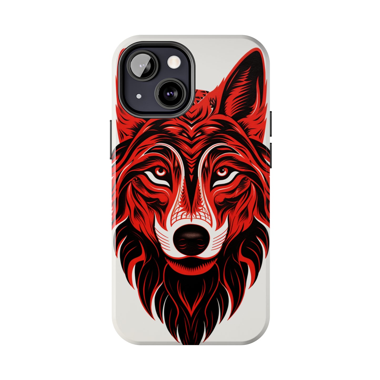 Mystic Echoes: Native American Tribal Wolf | Cultural Heritage iPhone Case