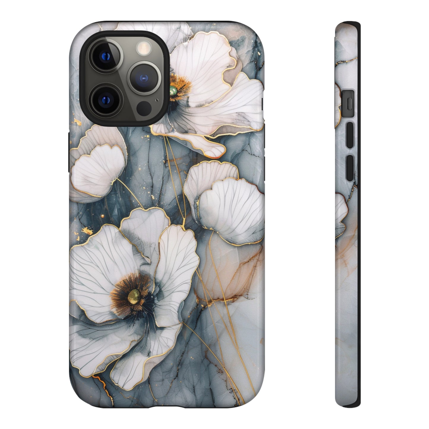 Flowers and Gold Phone Case