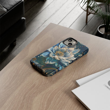 Zen Stained Glass Lotus Floral Design Phone Case