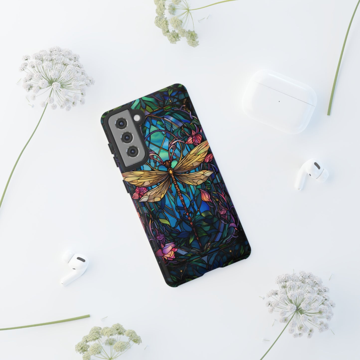 Art Nouveau Dragonfly - A Timeless Symbol of Elegance for Google Pixel, iPhone, and Samsung Cases