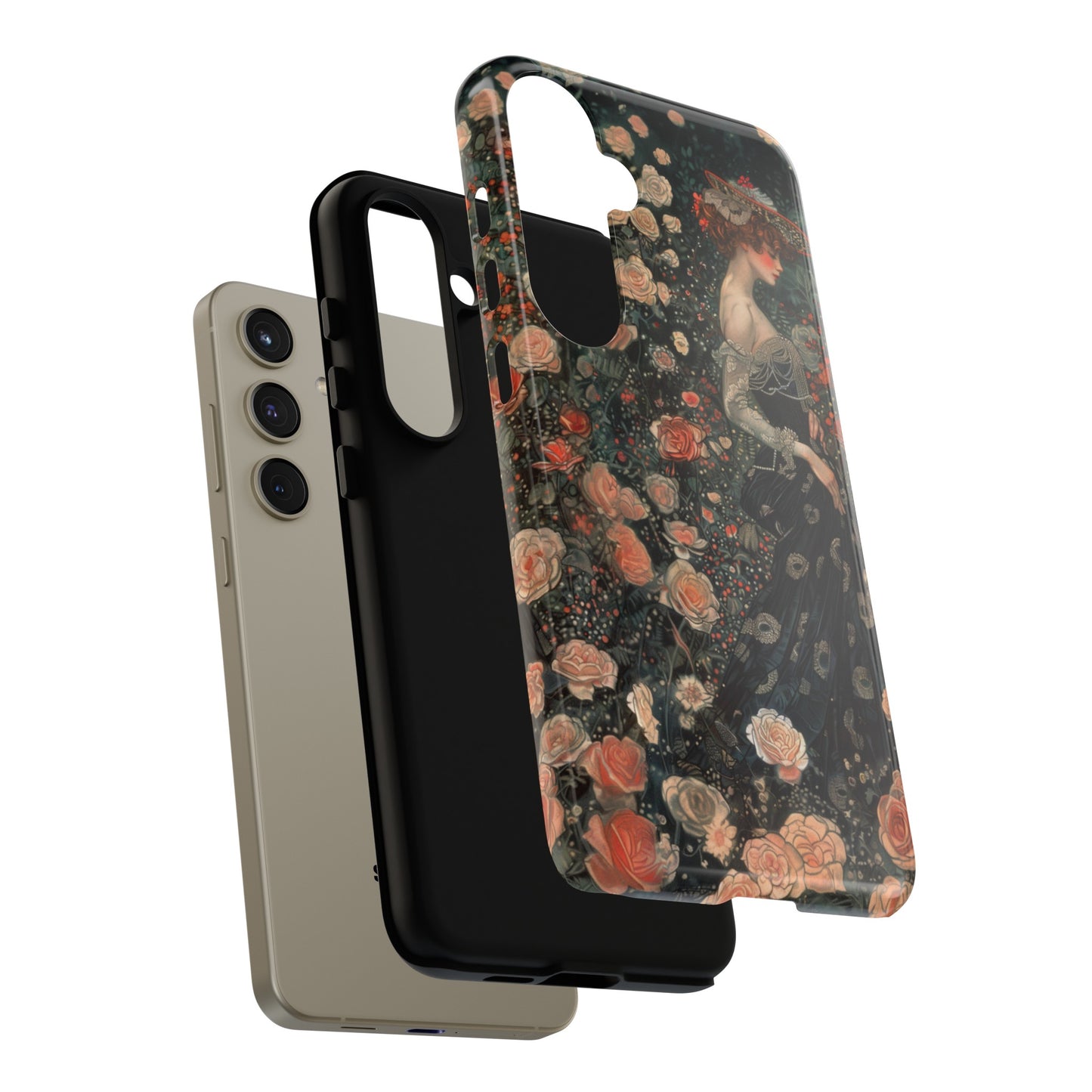 Art Nouveau French Floral Beauty Painting Phone Case